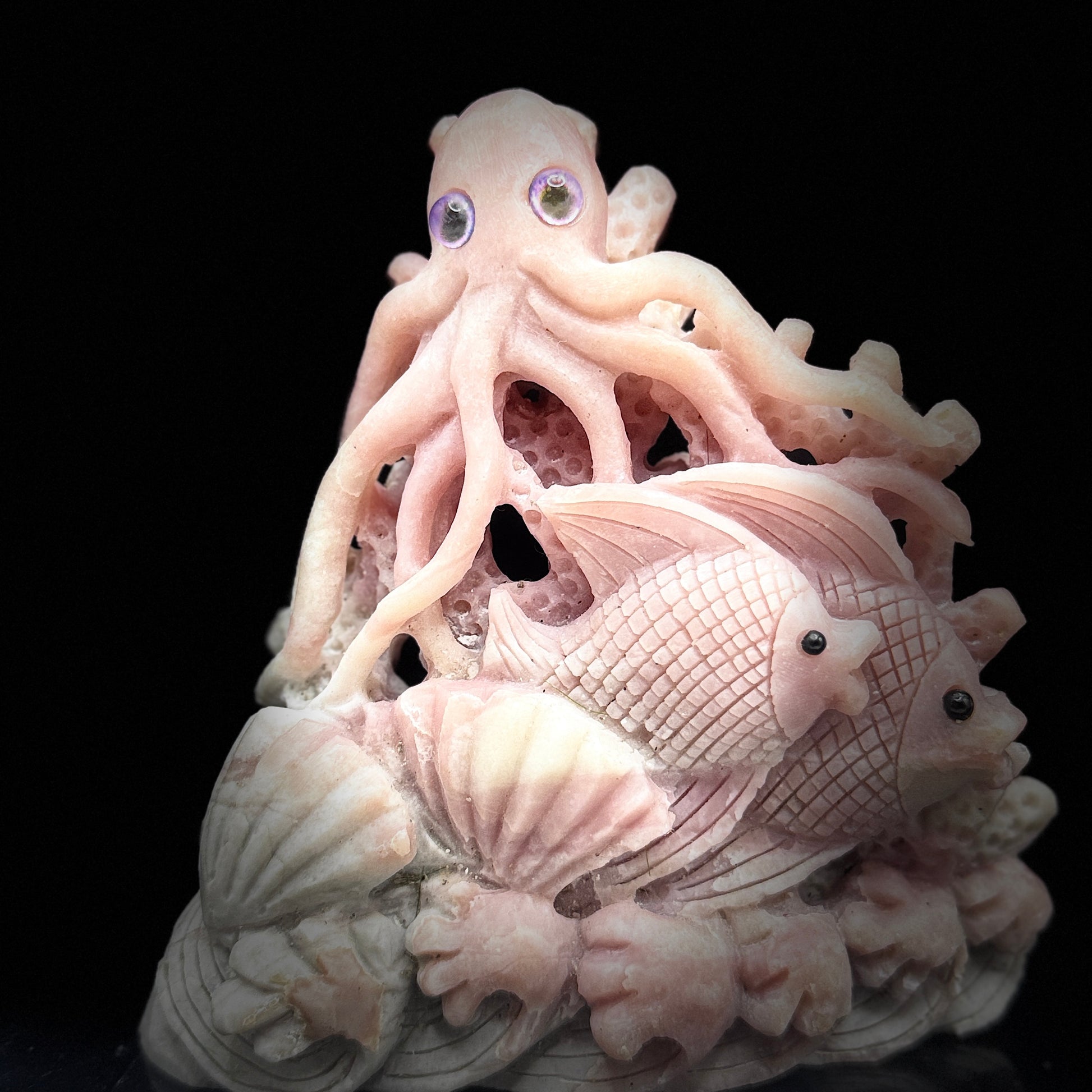 Moonlight Charging of Spiritual Ocean Sculpture
