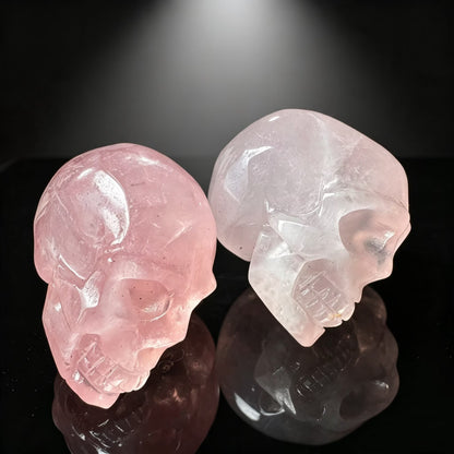 Natural Stone Skull Sculpture Carving Detail
