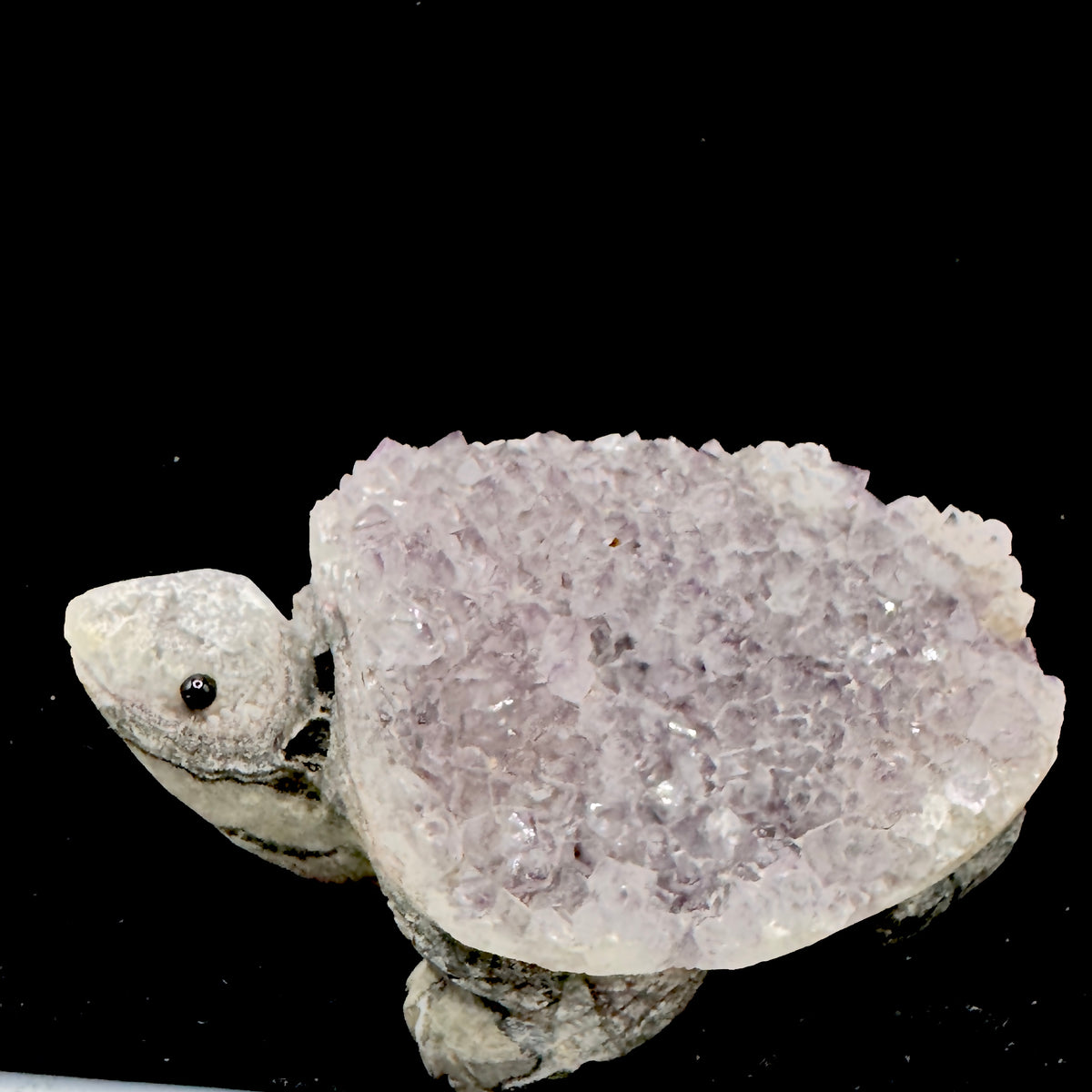 The sculpture placed on a meditation altar to aid in grounding during spiritual practice.