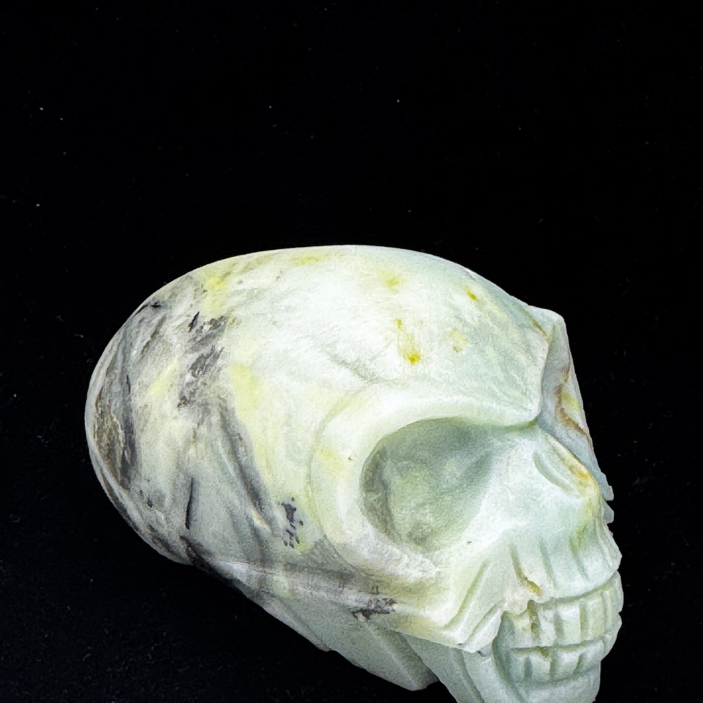 Amazonite Crystal Skull Sculpture - Third Eye Chakra Activator for Intuition Boost