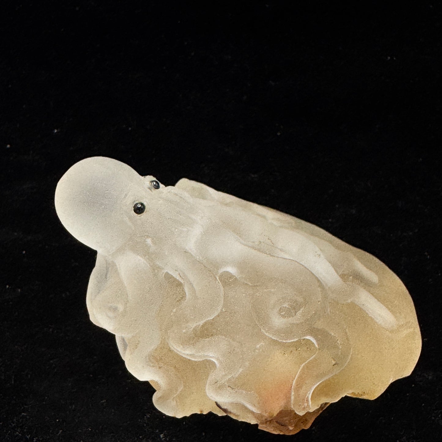 This crystal octopus figurine is used in meditation for balancing the sacral and crown chakras.