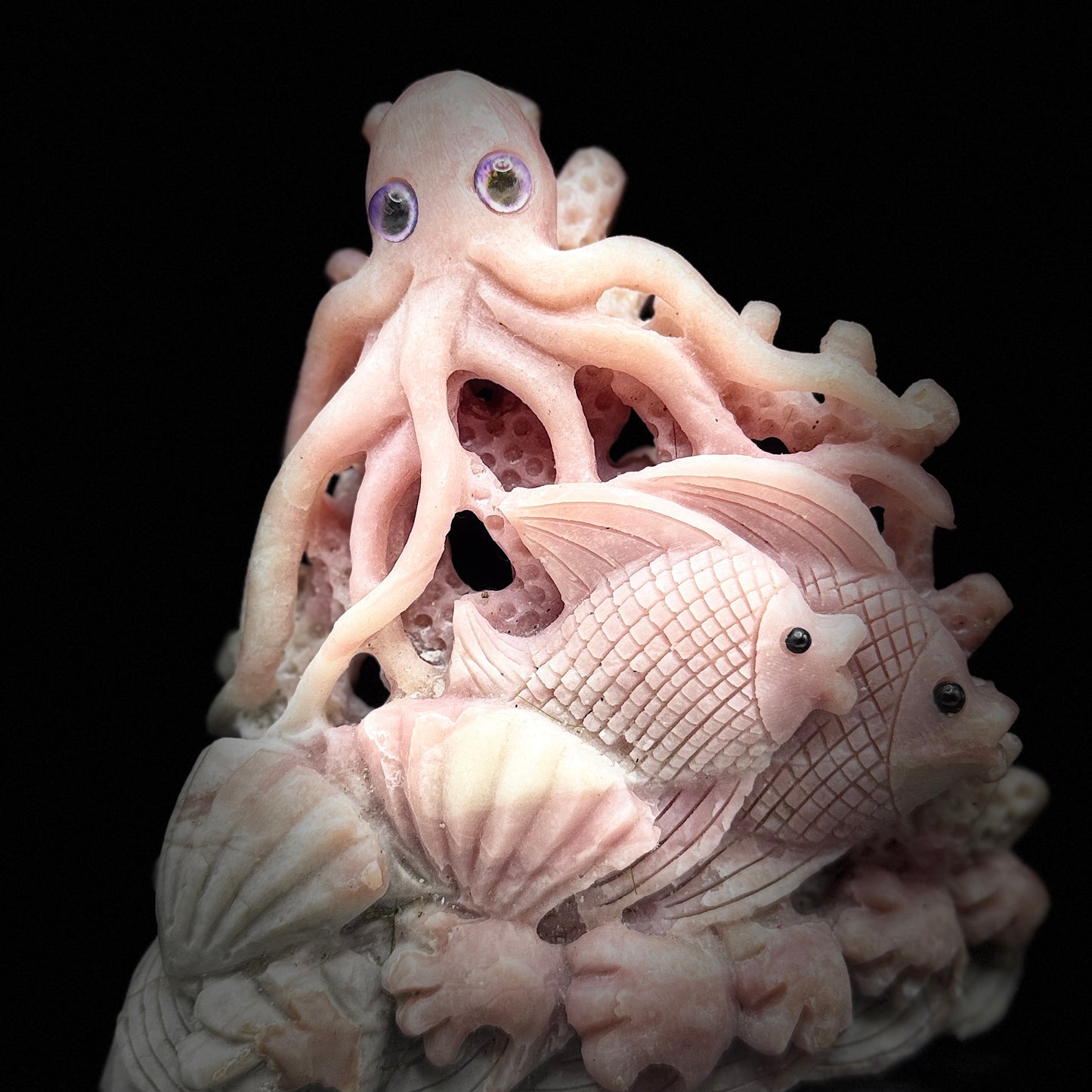 Angel Aura Crystal Coral Reef Feng Shui Decor