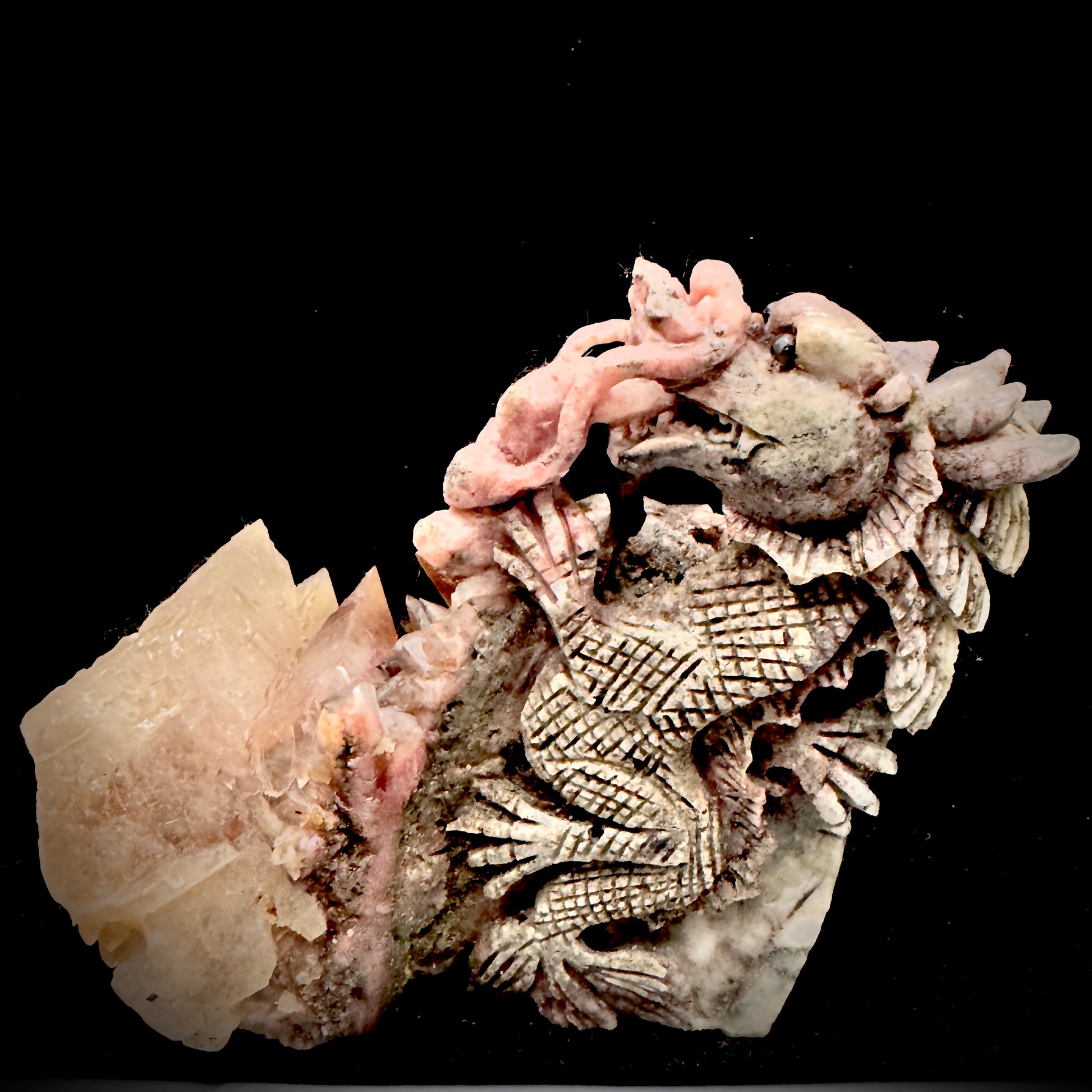The sculpture positioned to enhance Feng Shui energy flow in a modern interior.