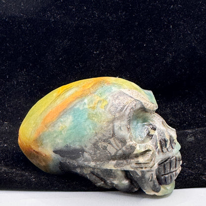 Side view highlighting the polished amazonite surface.