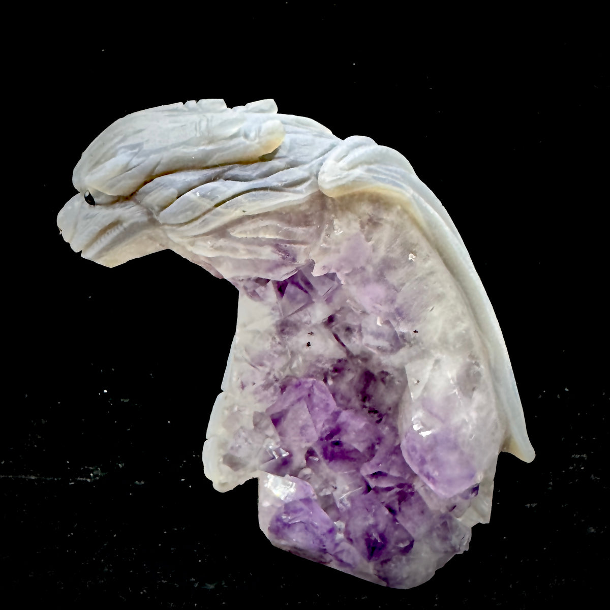 Showcasing the piece as a unique mineral art object for collectors and spiritual seekers alike.