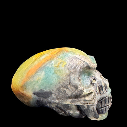 Third eye meditation skull sculpture