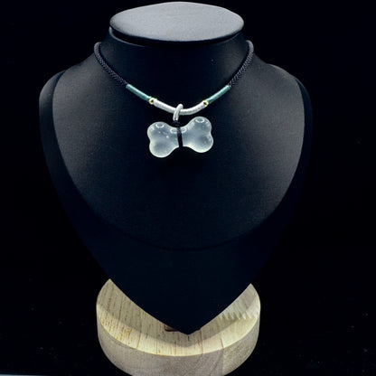 A detailed display of handcrafted Xiuyu jade bone joints, each joint being unique.